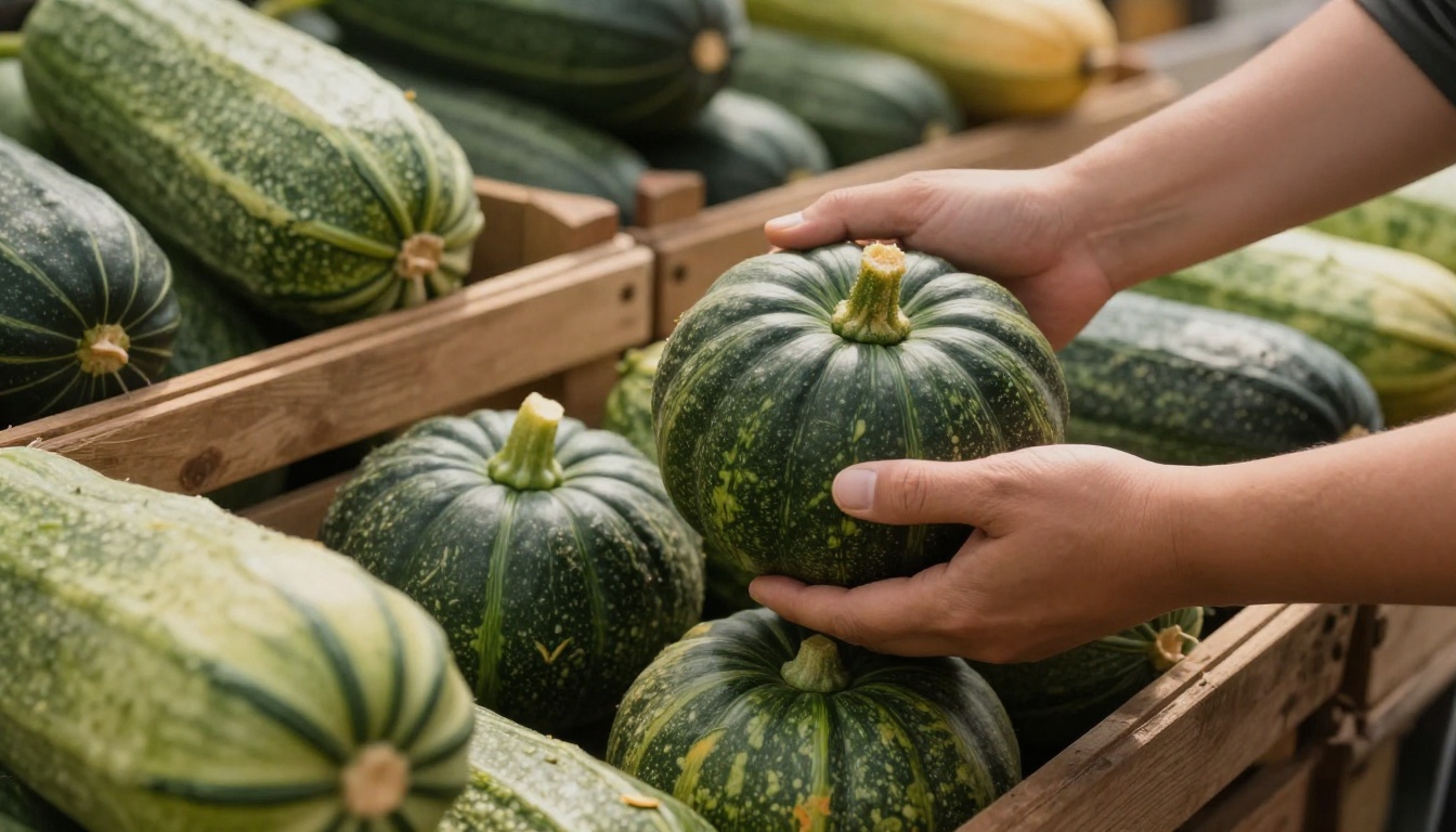 Guide d'achat : bien choisir une courge verte au marché