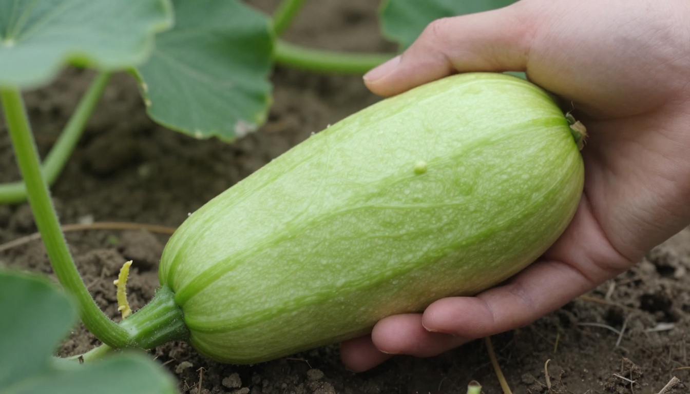 Courge verte immature : comestible mais moins savoureuse
