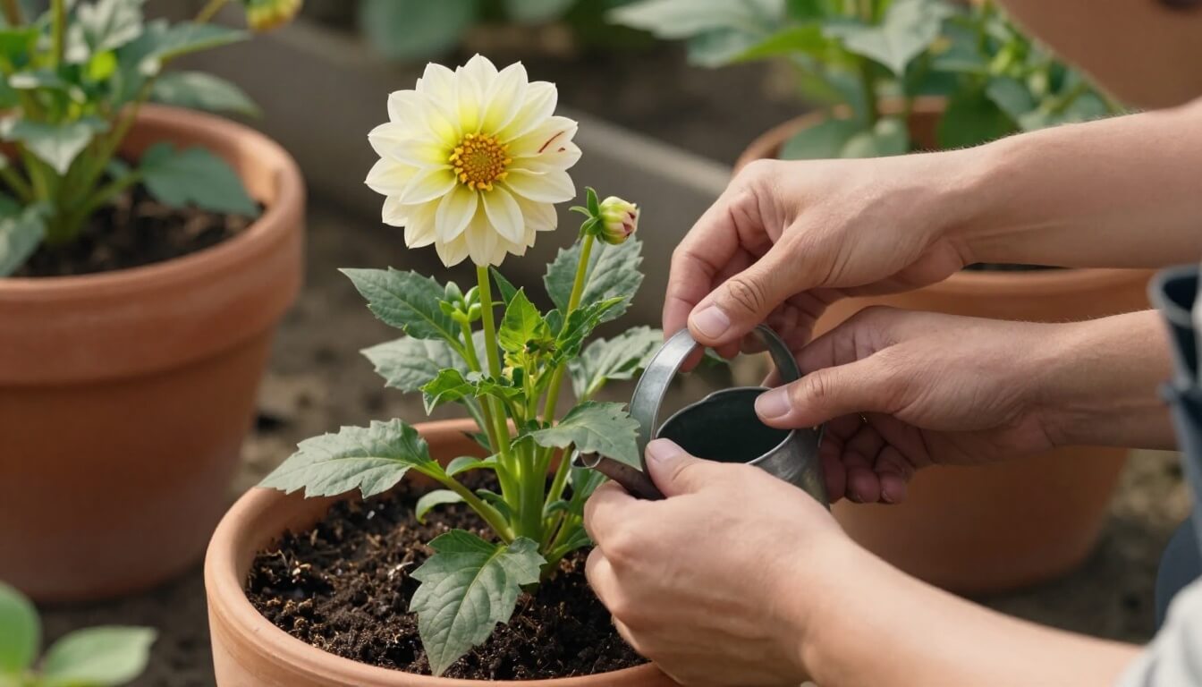 Arrosage, engrais et deadheading : entretien du dahlia de juillet à octobre