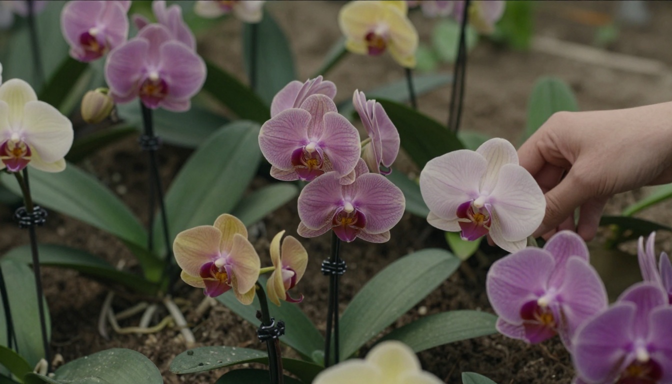fleurs en o variées dans un jardin naturel détaillé