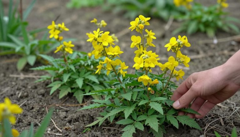 fleurs en U variées en jardin naturel printanier